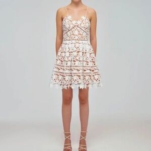 Self-Portrait Azaelea white mini dress